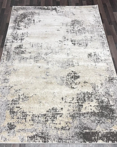 Ковер турецкий 26662A BYONCE (PP Heatset Высокоплотный, бежевый, серый)