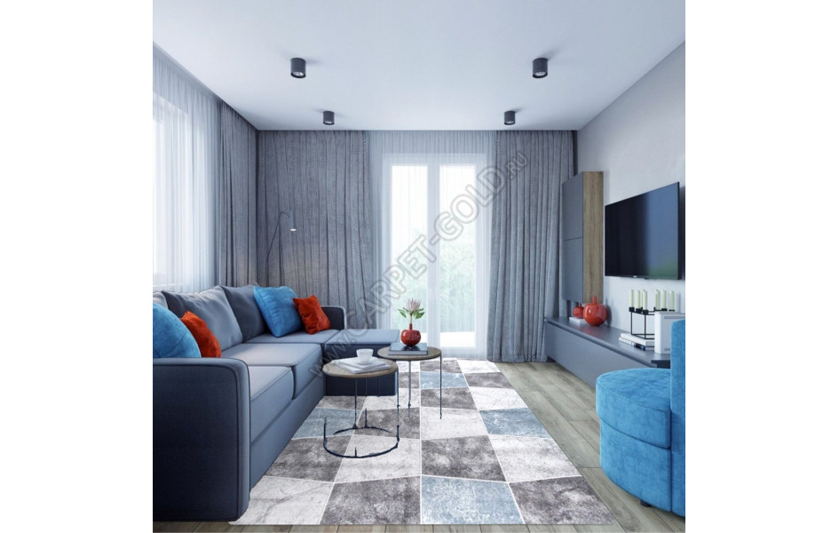 Российский ковер SOFIT 2192 - LIGHT GRAY серый