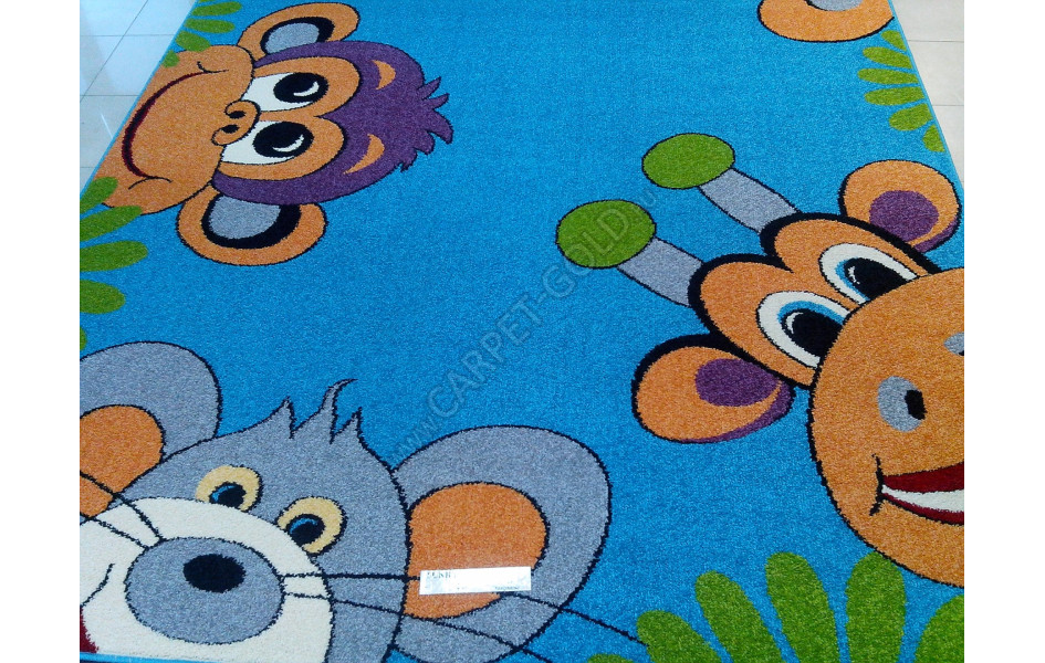 Детский ковер agnella funky top tig emerald