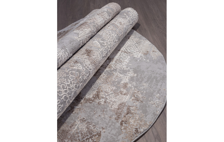 Ковер 03851C - GREY / BROWN - Овал ARMINA