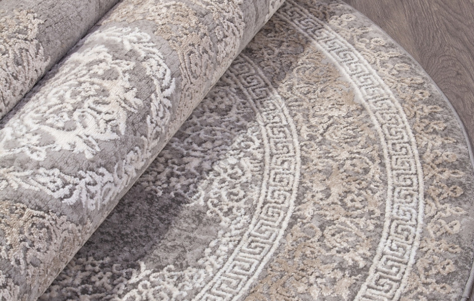 Ковер 04073C - GREY / BROWN - Овал - коллекция ARMINA