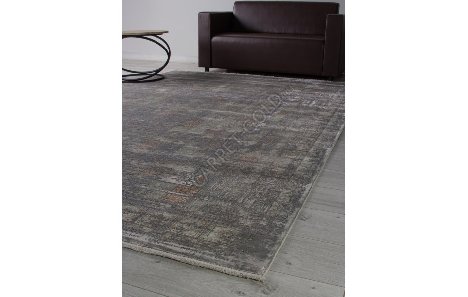 Ковер G078G2 - D.GREY / BEIGE - Прямоугольник - коллекция ROYAL